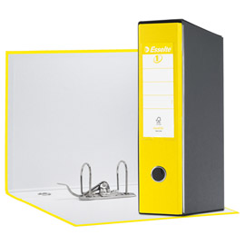 REGISTRATORE EUROFILE G55 - DORSO 8 CM - PROTOCOLLO 23X33 CM - GIALLO VIVIDA - ESSELTE 68918
