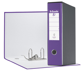 REGISTRATORE EUROFILE G55 - DORSO 8 CM - PROTOCOLLO 23X33 CM - VIOLA - ESSELTE 68922