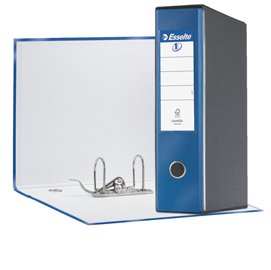 REGISTRATORE EUROFILE G55 - DORSO 8 CM - PROTOCOLLO 23X33 CM - BLU METALLIZZATO - ESSELTE 68923