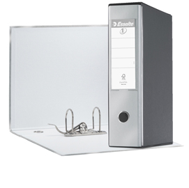 REGISTRATORE EUROFILE G55 - DORSO 8 CM - PROTOCOLLO 23X33 CM - GRIGIO METALLIZZATO - ESSELTE 68924