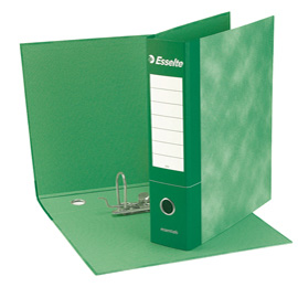 REGISTRATORE ESSENTIALS G73 - DORSO 8 CM - COMMERCIALE 23X30 CM - VERDE - ESSELTE 50967