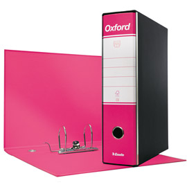 REGISTRATORE OXFORD G83 - DORSO 8 CM - COMMERCIALE 23X30 CM - FUCSIA - ESSELTE 63412
