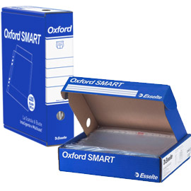 BUSTE FORATE OXFORD SMART - OFFICE - LISCIO - 22X30 CM - TRASPARENTE - ESSELTE - CONF. 400 PEZZI 68950