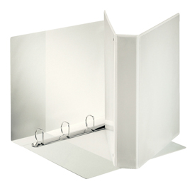 RACCOGLITORE PERSONALIZZABILE DISPLAY - 4 ANELLI A D 40 MM - DORSO 5,9 CM - 22X30 CM - BIANCO - ESSELTE 80299
