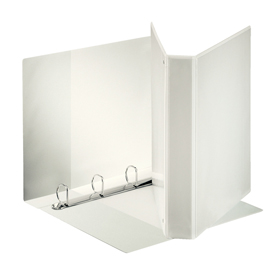 RACCOGLITORE PERSONALIZZABILE DISPLAY - 4 ANELLI A D 30 MM - 4,7 CM - 22X30 CM - BIANCO - ESSELTE 80297