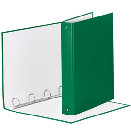 RACCOGLITORE MEETING - 4 ANELLI TONDI 30 MM - DORSO 4 CM - 22X30 CM - PPL - VERDE - ESSELTE 74745