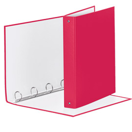 RACCOGLITORE MEETING - 4 ANELLI TONDI 30 MM - DORSO 4 CM - 22X30 CM - PPL - FUCSIA - ESSELTE 74747