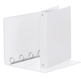 RACCOGLITORE MEETING - 4 ANELLI TONDI 30 MM - DORSO 4 CM - 22X30 CM - PPL - BIANCO - ESSELTE 74734