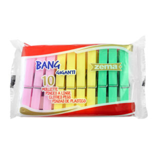 MOLLETTE PER LA BIANCHERIA - COLORI ASSORTITI - CONF. 10 PEZZI 91474