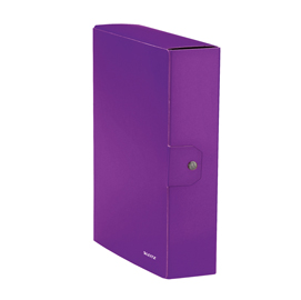 SCATOLA PROGETTO WOW - DORSO 8 CM - VIOLA METALLIZZATO - LEITZ 74613