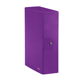 SCATOLA PROGETTO WOW - DORSO 10 CM - VIOLA METALLIZZATO - LEITZ 74615