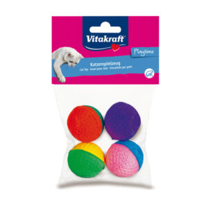 PALLINE IN GOMMA PER GATTI - VITAKRAFT - CONF. 4 PEZZI 92097