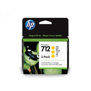 HP - CONF. 3 CARTUCCE - 712 - GIALLO - 3ED79A - 29 ML CAD HP3ED79A
