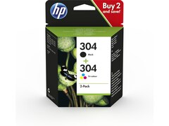HP - CARTUCCIA INK - 304 - C/M/Y/K - 3JB05AE - C/M/Y 100 PAG / K 120 PAG HP3JB05AE