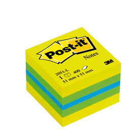 BLOCCO CUBO POST-IT 51X51 400FG. NEON 47465