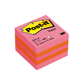 BLOCCO CUBO POST-IT 51X51 400FG. NEON 47466