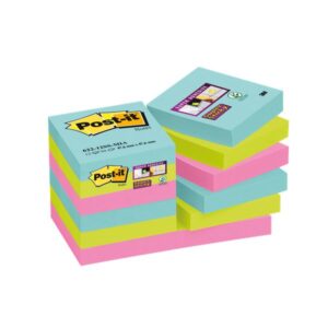 BLOCCO POST-IT 47,6x47,6 SUPER STICKY 3M - Minimo acquistabile 12 pezzi 94373