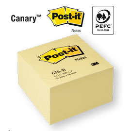 BLOCCO POST-IT 76X76 CUBO GIALLO 32033