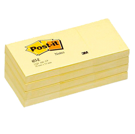 BLOCCO POST-IT 38X51 653 3M - Acquistabile a multipli di 12 32030