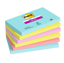 BLOCCO FOGLIETTI POST IT  SUPER STICKY - COLORE COSMOS - 76 X 127MM - 90 FOGLI - POST IT - Acquistabile a multipli di 6 94375