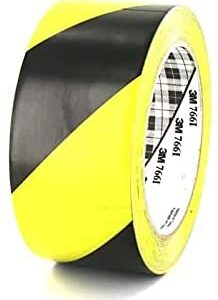 NASTRO ADESIVO IN VINILE 50X33MT GIALLO-NERO 53736