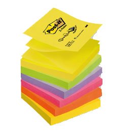 POST-IT Z NOTES  NEON 76X76 3M - Acquistabile a multipli di 6 67425