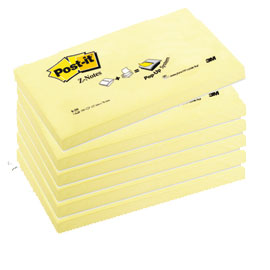 BLOCCO POST-IT 76X127 Z-NOTES GIALLO - Acquistabile a multipli di 12 32057
