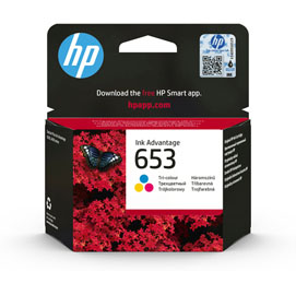 HP - CARTUCCIA INK - 653 - C/M/Y - 3YM74AE - 200 PAG HP3YM74AE