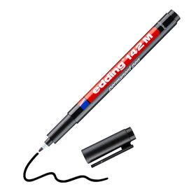 MARCATORE PERMANENTE 142 M - PUNTA 1 MM - NERO - EDDING 102288