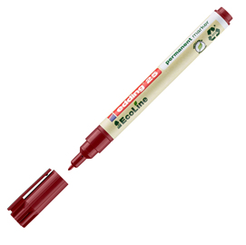 MARCATORE PERMANENTE 25 ECOLINE - PUNTA TONDA 1.0 MM - ROSSO - EDDING 94330