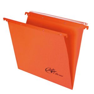 CARTELLA SOSPESA JOKER - CASSETTO - INTERASSE 33 CM - FONDO V - 31,2X25 CM - ARANCIO - BERTESI 54898