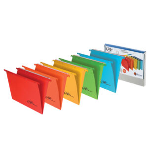 CARTELLE SOSPESE JOKER - CASSETTO - INTERASSE 33 CM - FONDO V -  31,2X25 CM - COLORI ASSORTITI - BERTESI - CONF. 10 PEZZI 68056