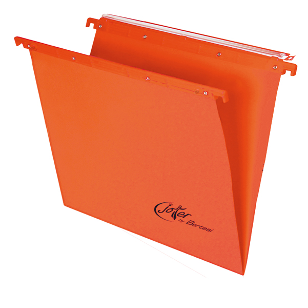 CARTELLA SOSPESA JOKER - CASSETTO - INTERASSE 39 CM - FONDO V - 37X25 CM - ARANCIO - BERTESI 54899