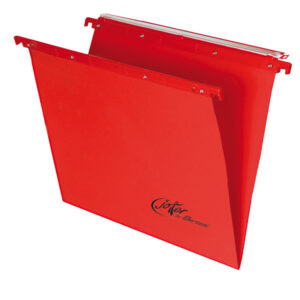 CARTELLA SOSPESA JOKER - CASSETTO - INTERASSE 39 CM - FONDO V - 37X25 CM - ROSSO - BERTESI 77396