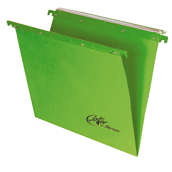 CARTELLA SOSPESA JOKER - CASSETTO - INTERASSE 39 CM - FONDO V - 37X25 CM - VERDE - BERTESI 77399