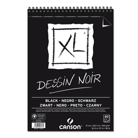 ALBUM XL DESSIN NOIR - A4 - 150 GR - 40 FOGLI - CANSON 82032