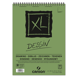 ALBUM SPIRALATO LATO CORTO XL DRAWING - A3 - 160 GR - 50 FOGLI - CANSON 85641
