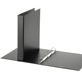 RACCOGLITORE EUROPA - 4 ANELLI TONDI 30 MM - DORSO 4 CM - 22X30 CM - NERO - FAVORIT 39409