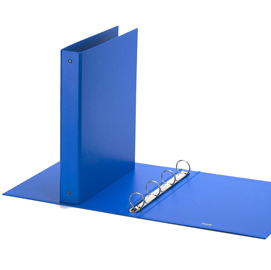 RACCOGLITORE EUROPA - 4 ANELLI TONDI 30 MM - DORSO 4 CM - 22X30 CM - AZZURRO - FAVORIT 47015