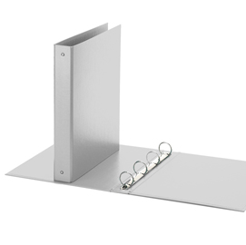 RACCOGLITORE EUROPA - 4 ANELLI TONDI 30 MM - DORSO 4 CM - 22X30 CM - GRIGIO - FAVORIT 39427
