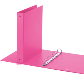RACCOGLITORE EUROPA - 4 ANELLI TONDI 30 MM - DORSO 4 CM - 22X30 CM - ROSA - FAVORIT 51392