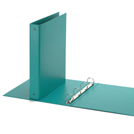 RACCOGLITORE EUROPA - 4 ANELLI TONDI 30 MM - DORSO 4 CM - 22X30 CM - VERDE ACQUA - FAVORIT 71815