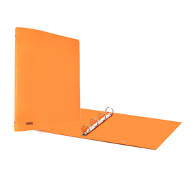 RACCOGLITORE EUROPA NEON - 4 ANELLI TONDI 30 MM - DORSO 4 CM - 22X30 CM - ARANCIO NEON - FAVORIT 74624