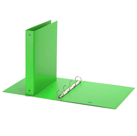 RACCOGLITORE EUROPA NEON - 4 ANELLI TONDI 30 MM - DORSO 4 CM - 22X30 CM - VERDE NEON - FAVORIT 74625