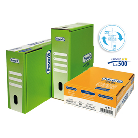 BUSTE FORATE LA 500 - LINEAR - LISCIO - 22X30 CM - TRASPARENTE - FAVORIT - CONF. 500 PEZZI 80575
