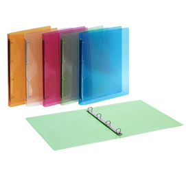 RACCOGLITORE LUMINA - PPL - 4 ANELLI TONDI D15 - DORSO 2 CM - 22X30 CM - COLORI ASSORTITI - FAVORIT 86348