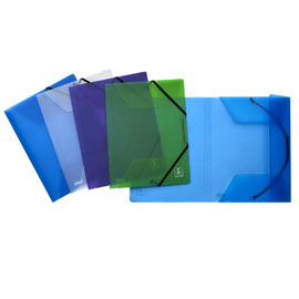 CARTELLINA 3 LEMBI - CON ELASTICO 2NDLIFE - 22X30 CM - DORSO FINO A 3 CM - MIX 4 COLORI - FAVORIT 77442