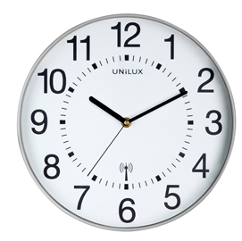 OROLOGIO DA PARETE WAVE - DIAMETRO 30 CM - BIANCO - UNILUX 83005