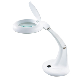 LAMPADA MINIZOOM - 30X15,5 CM - LED 5W -  LENTE INGRANDIMENTO - BIANCO - UNILUX 86623