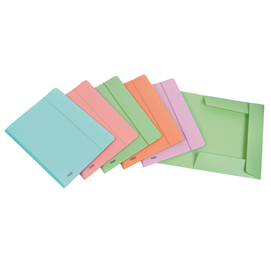 CARTELLA 3L CON ELASTICO PSTEL  - PPL - 24X33CM - COLORI ASSORTITI - FAVORIT 86566